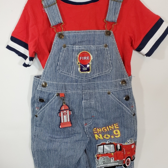 little Rebels Other - Little Rebels overall set (shorts-tee)